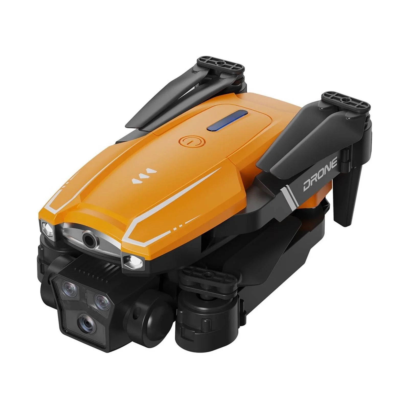 FPV Quadcopter Drone with 1080P Camera, 2.4G WiFi, Headless Mode, Follow Me, and Altitude Hold - Ideal Gift for Kids and Adults - Orange