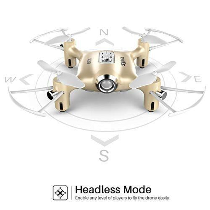 Pocket Drones for Kids with Headless Mode,Altitude Hold,3D Flip,2.4Ghz Gold