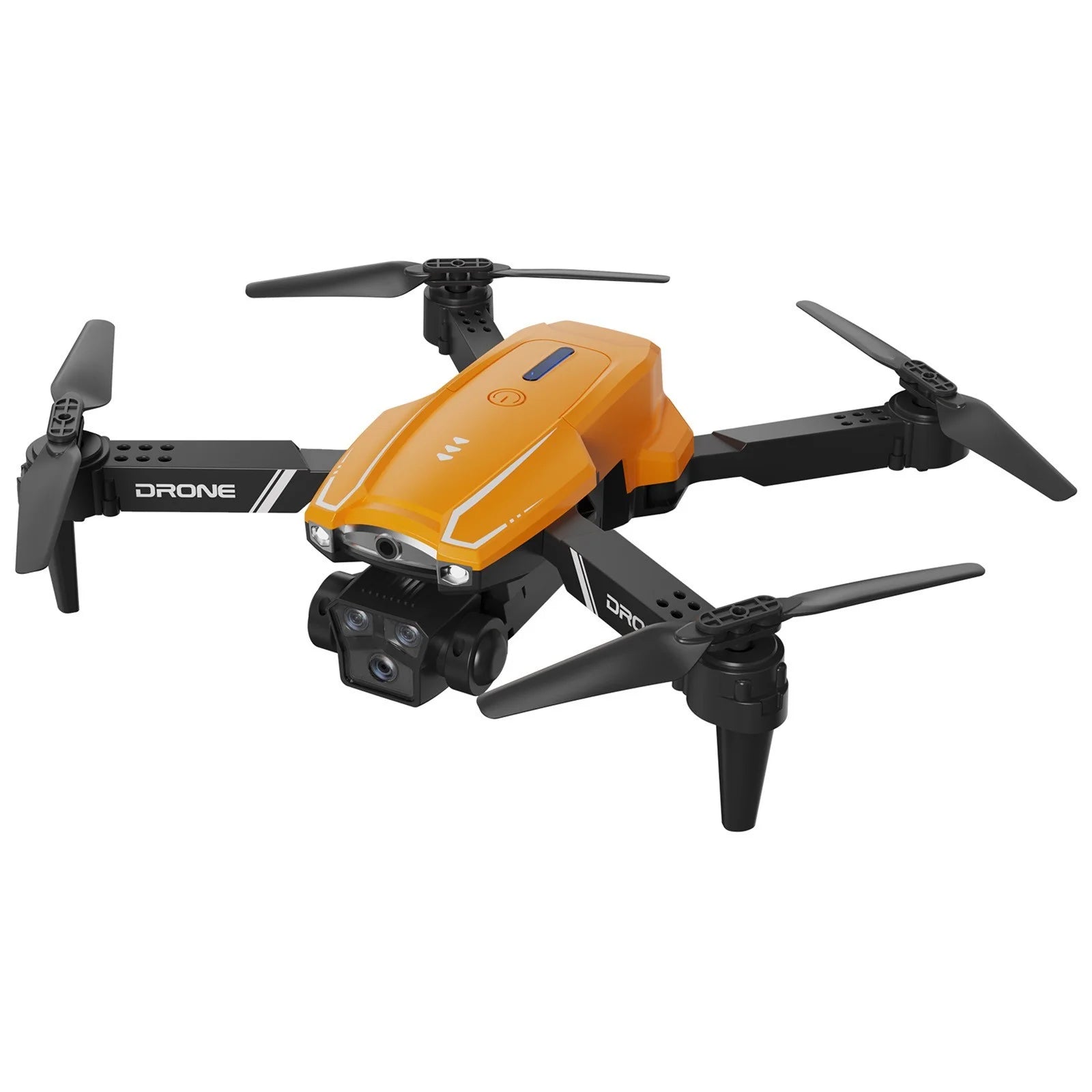FPV Quadcopter Drone with 1080P Camera, 2.4G WiFi, Headless Mode, Follow Me, and Altitude Hold - Ideal Gift for Kids and Adults - Orange
