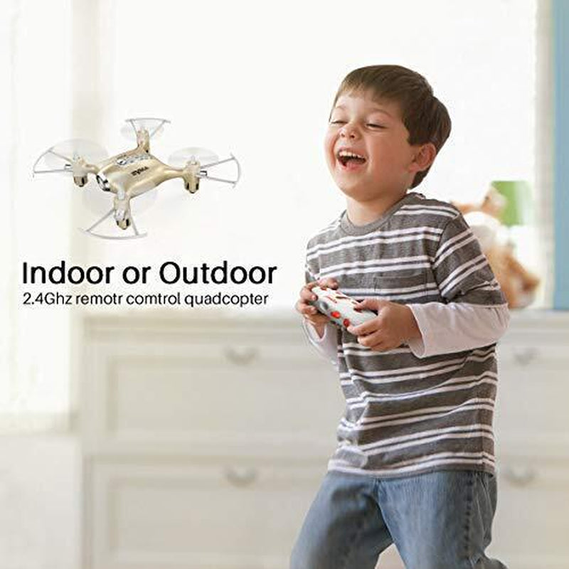 Pocket Drones for Kids with Headless Mode,Altitude Hold,3D Flip,2.4Ghz Gold