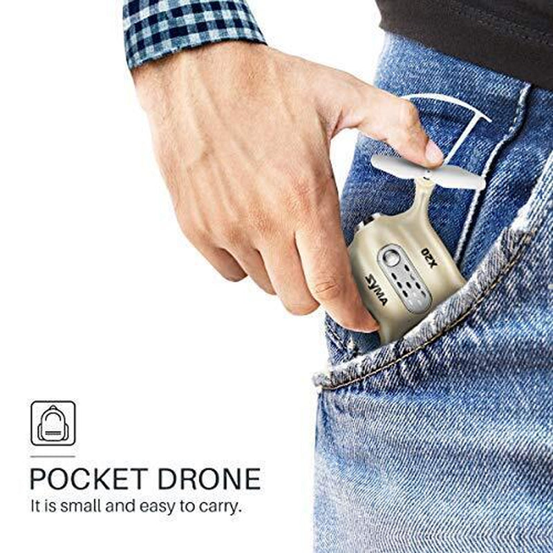 Pocket Drones for Kids with Headless Mode,Altitude Hold,3D Flip,2.4Ghz Gold