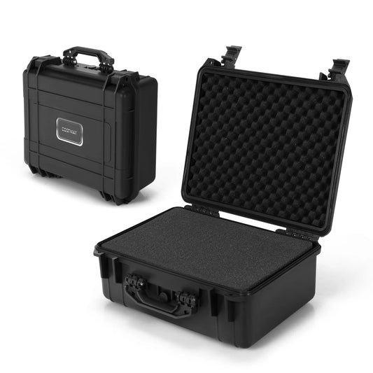 13.5-Inch Multi-Purpose Hard Case Camera Carrying Box W/Customizable Foam IP66 Waterproof